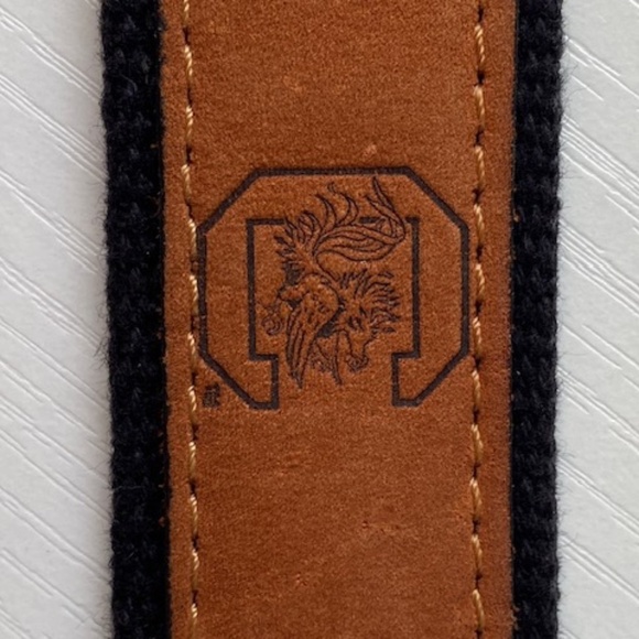 ZEP PRO Leather Canvas Belt USC Logo Embroidery Size 32 - Picture 4 of 11